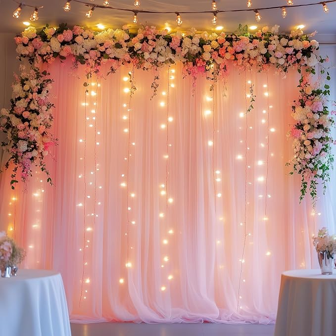 Fomcet Tulle Backdrop Curtains - Image 7