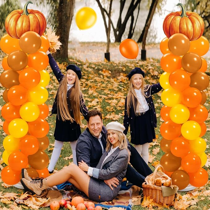 Gemscream 2 Sets of Thanksgiving Fall Balloon Column Stand Kit - Image 7