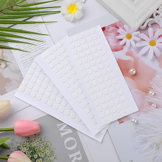 JANYUN 225 Pcs Double Sided Sticky Dot Stickers Putty Clear Sticky Tack | 10mm - Image 6