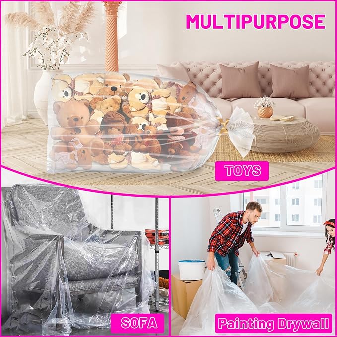 4 Pcs Balloon Bags for Transport 98x59 inches/47x59 inches | Large Plastic - Image 6