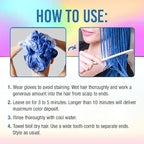 Punky Colour 3-in-1 Color Depositing Conditioner & Hair Cleanser - Bluemania, Semi Permanent Hair Color Conditioner, Long-Lasting Hair-Dye, 8.5 fl oz.