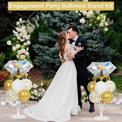 Engagement Party Balloons Stand Kit 2 Sets - Image 5