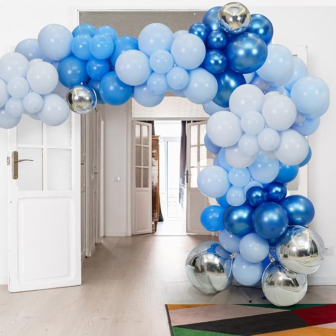 14pcs Silver Foil Balloons Mylar Metallic 22in 15in 10in Different Sizes Large - Image 3