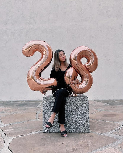 Rose Gold 8 Balloon - Image 9