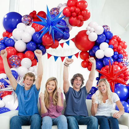 Red White and Blue Balloon Garland Arch Kit - Image 6