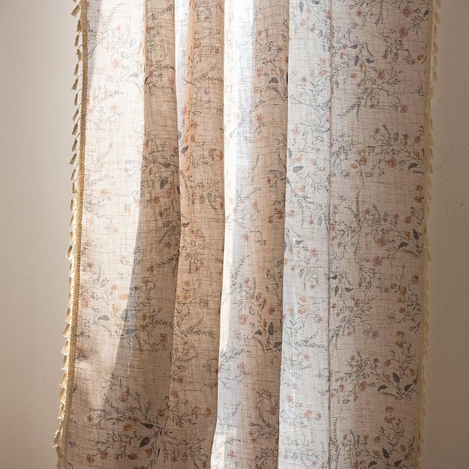 ENJOYBRIDAL Floral 96 Inch Curtains - Image 5