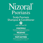 Nizoral Psoriasis Shampoo & Conditioner - Effective Scalp Psoriasis Treatment, 11 Ounce (Pack of 2)