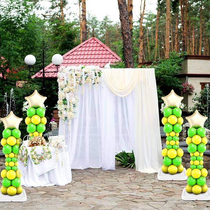 Sratte 6 Sets Balloon Column Stand Kit, 6.6 ft Adjustable Balloon Tower Pillar - Image 4