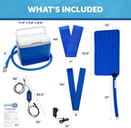 Polar Active Ice 3.0 | 9 QT Cold Therapy Ice Machine | Programmable Timer | Extended Coverage Hip Pad | Cryotherapy Pain Relief System | Ace Bandage Style Compression