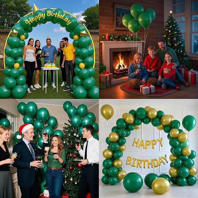 Green Balloons Green Birthday Decorations 30 Pack 18 inch Round Party Balloons - Image 4