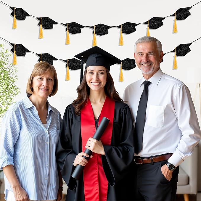 Graduation Decorations 2026, Pre-strung Double-sided Glitter Graduation Banner - Image 7