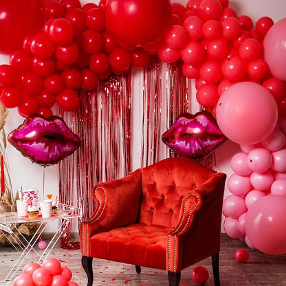 RUBFAC Red Balloons, Different Sizes 105pcs 5/10/12/18 Inches - Image 6