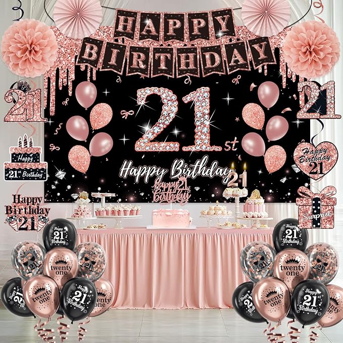 50Pcs 21st Birthday Decorations - Image 3