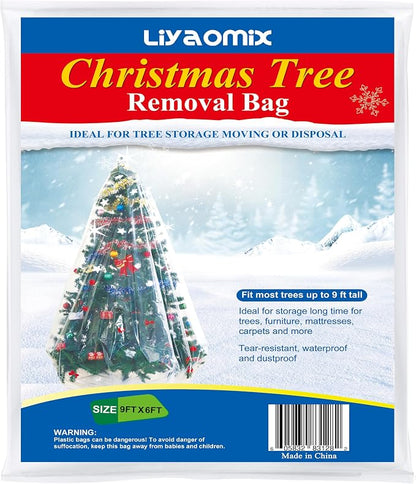 Christmas Tree Disposal Bag, Jumbo Heavy Duty Plastic Xmas Tree Removal Bag - Image 8