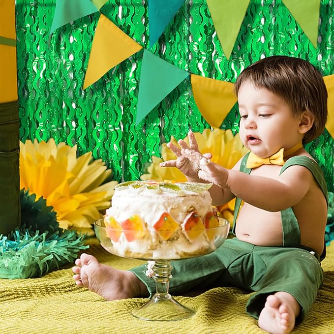 Tinsel Foil Fringe Curtains Wavy Backdrop - Image 7