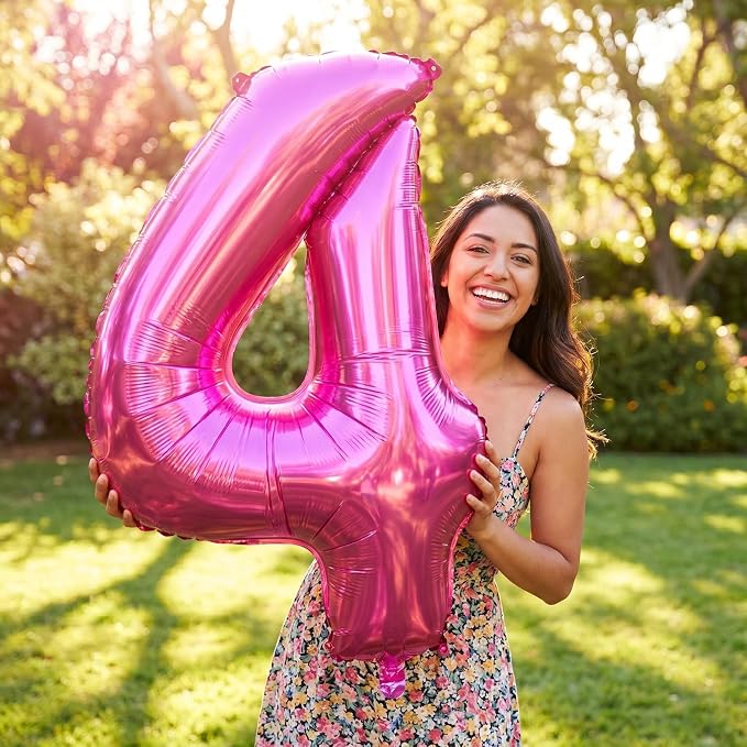 YPSelected 32 Inch Large Foil Helium Number Balloon Birthday Wedding Party 0-9 - Image 2