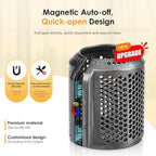 Magnetic Hair Dryer Filter Cover + Inner Filter Compatible with Dyson Supersonic HD01 HD03 HD08 HD15 Hair Dryer Replacement Parts, Hair Dryer Outer Filter Repair Accessories (Metallic Gray)