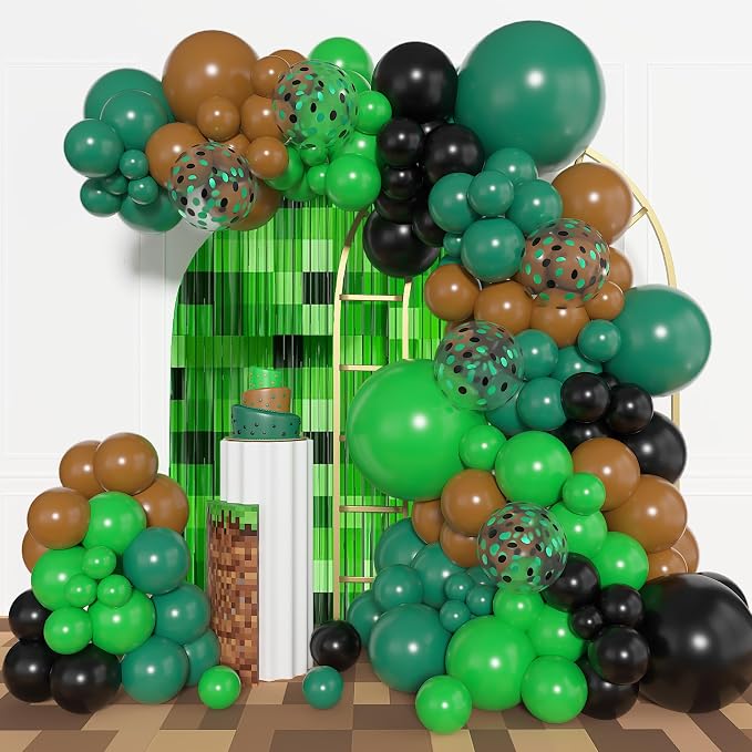 Amandir 153pcs Green and Brown Balloon Garland Arch Kit Different Sizes | 18 12 by Amandir