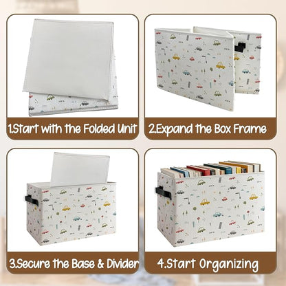 Colorful Cars Boys Nursery Storage Basket - Image 4