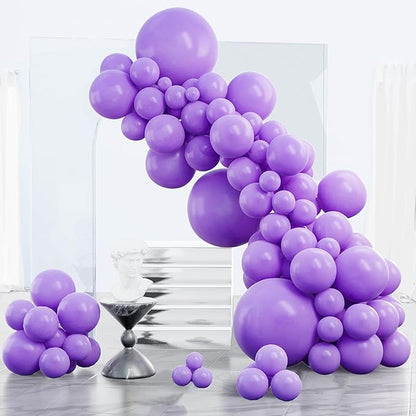 PartyWoo Purple Balloons 85pcs Different Sizes of 18 12 10 5 Inch | Balloons by PartyWoo