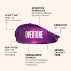 Overtone Semi Permanent Hair Color Conditioner, Extreme Red is now Ruby Red, 8 oz, Nourishing, Damage-Free, Color Depositing Mask for All Hair Types with Shea Butter & Coconut Oil, Cruelty-Free