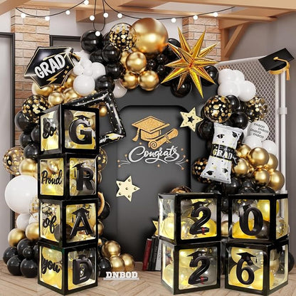 2026 Graduation Balloon Boxes Decorations, So Pround of You Decorations - Image 6