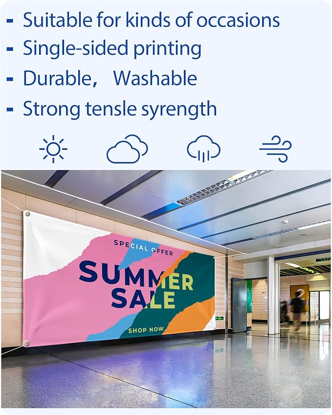 Custom Vinyl Banners and Signs Customize Outdoor, Personalized Banner - Image 3