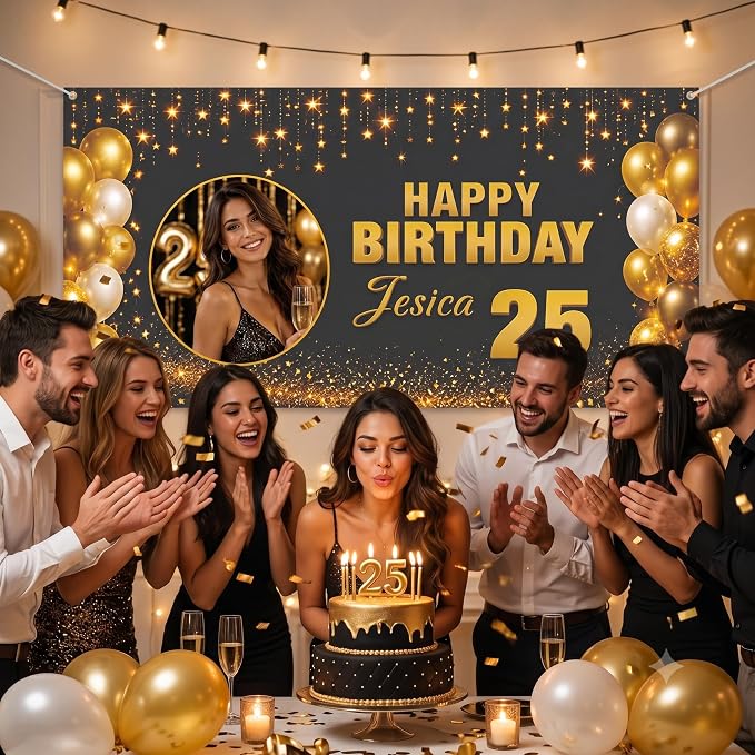 Personalized Happy Birthday Banner - Image 4