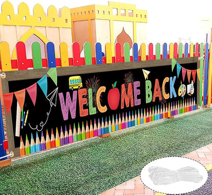 Welcome Back To School Banner 9.8x1.64ft - Image 4