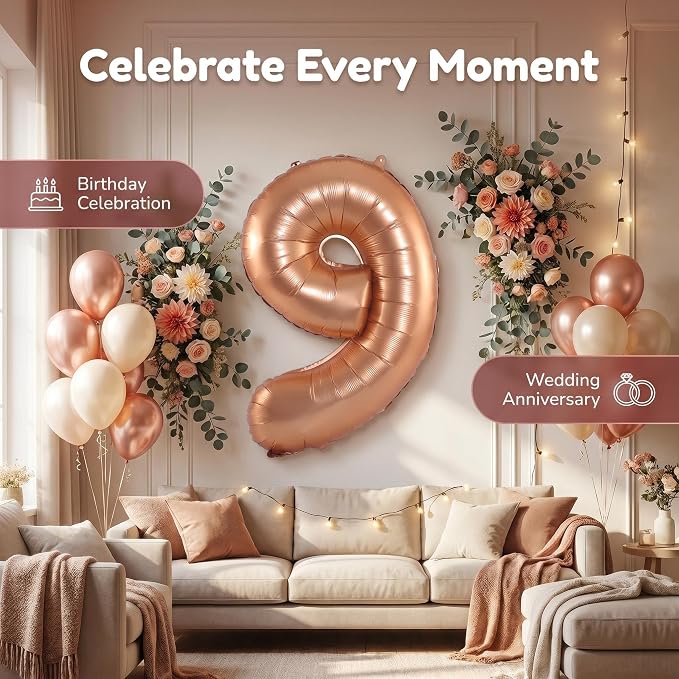 YPSelected 32 Inch Large Foil Helium Number Balloon Birthday Wedding Party 0-9 - Image 5