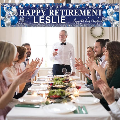 Happy Retirement Banner, Personalized Retire Banner - Image 4