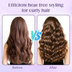 Curly Hair Brush for Detangling, Shaping and Defining Curls, Waves & Coils on All Light Wet or Dry Hair Types for Women and Men, Reduce Tangling, Curl Defining Brush, Lavender Purple