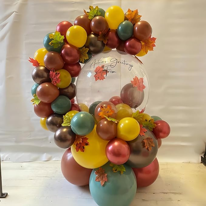 Safari Balloons, Burnt Orange Terracotta Mustard Yellow Burgundy Sage Green - Image 5