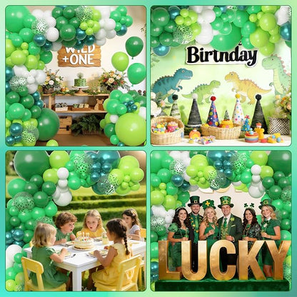 Amandir 153pcs Green Balloon Garland Arch Kit Different Sizes | 18 12 10 5 inch - Image 5