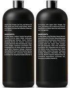 Apple Cider Vinegar Shampoo and Conditioner Set | 16 fl oz Each | with Batana Oil, Biotin & Tea Tree | Clarifying, Detoxifying & Moisturizing Formula | Promotes Hair Growth & Shine