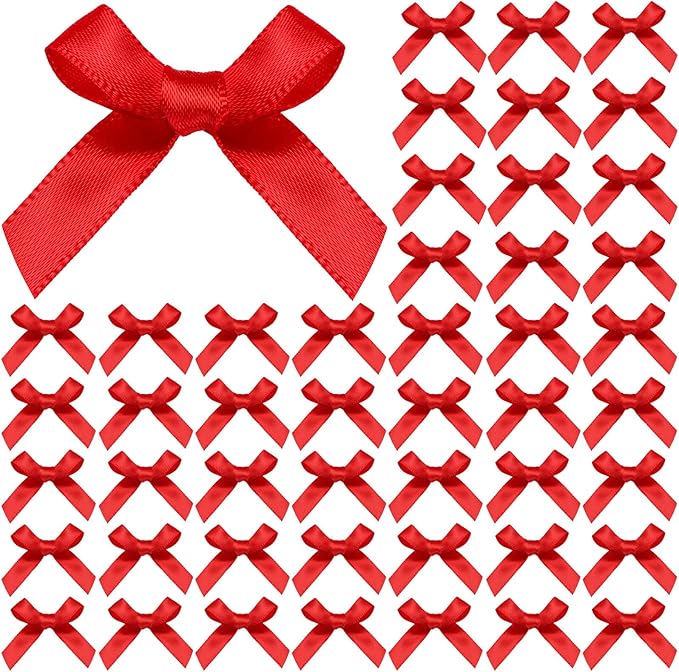 YGDZ 50 PCS Mini Red Bows, Small Bows by YGDZ