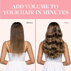 GOO GOO Clip in Hair Extensions Real Human Hair, Remy Human Hair Extensions Clip ins for Women, Natural Human Hair, 26inch 135g 7Pcs, 4/27/4 Balayage Chocolate Brown to Caramel Blonde