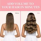 GOO GOO Clip in Hair Extensions Real Human Hair, Remy Human Hair Extensions Clip ins for Women, Natural Human Hair, 22inch 120g 7Pcs, 4/27/4 Balayage Chocolate Brown to Caramel Blonde