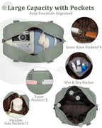 Gym Bag Womens,Travel Duffel Carry on Bag Sport Tote Bag Weekend Overnight Bag