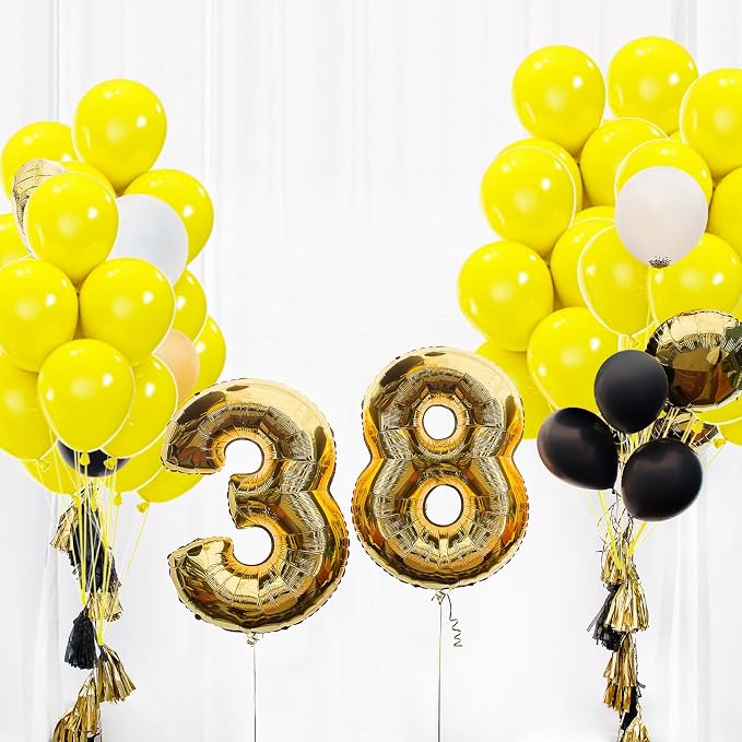 50pcs Yellow Balloons, 12inch Yellow Latex Party Balloons | Helium Quality - Image 4