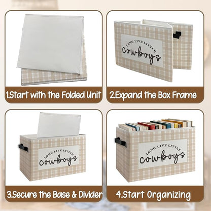 Western Cowboy Nursery Foldable Storage Bins Box - Image 4