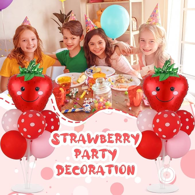 Strawberry Birthday Party Balloons Stand Kit 2 Sets - Image 5
