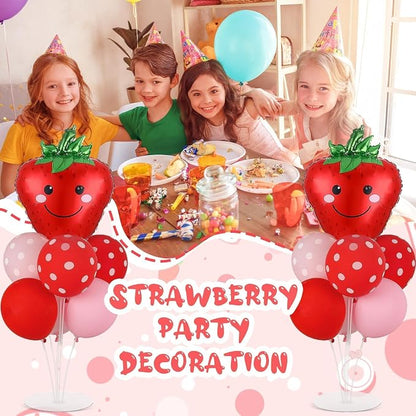 Strawberry Birthday Party Balloons Stand Kit 2 Sets - Image 5