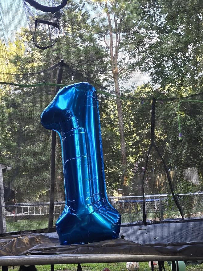 Number Balloons Dark Blue 1 Balloon 40 inch - Image 3