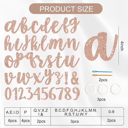 BEISHIDA 116 PCS A-Z DIY Letter Banner Kit Make Your Own Banner，Including 111 - Image 2