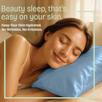 BLISSFORD Luxury Satin Pillowcase for Hair – Queen Satin Pillowcase with Zipper, Jewel Blue (Pillowcase Set of 2)