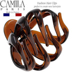 Camila Paris AD704 Small French Octopus Hair Clip for Women Thick Hair for Long Curly Wavy Hair, Girls Hair Claw Clips, Styling Big Claw Clip for Thick Hair, Strong Hold No Slip Grip, Made in France