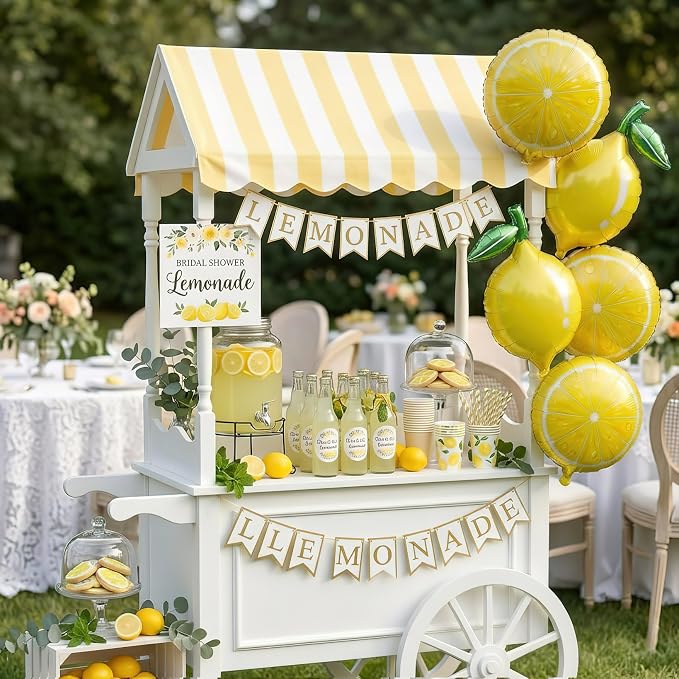 Lemon Foil Balloons Summer lemonade Set - Image 2