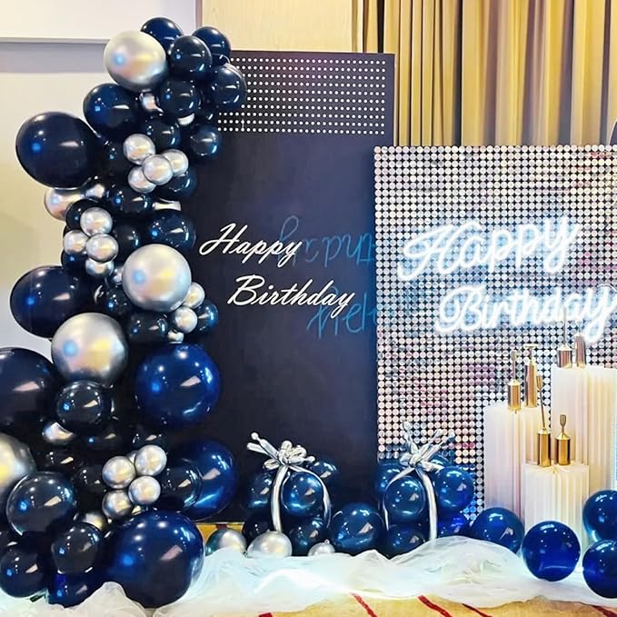 Navy Blue Balloons 100 Pack 12 inch Round Helium Navy Balloons - Image 5