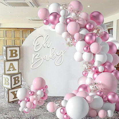 Oh Baby Sign for Backdrop, Wooden Baby Shower Sign White Letters Party Banner - Image 7
